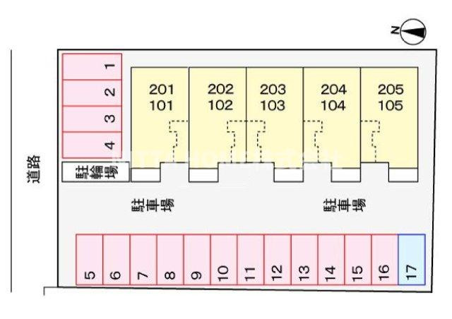 ラブリーコートの区画図