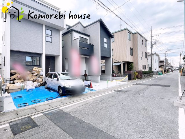 さいたま市北区宮原1丁目　2期　新築一戸建て　ブルーミングガーデン　02の前面道路含む現地写真|前面道路含む現地写真です