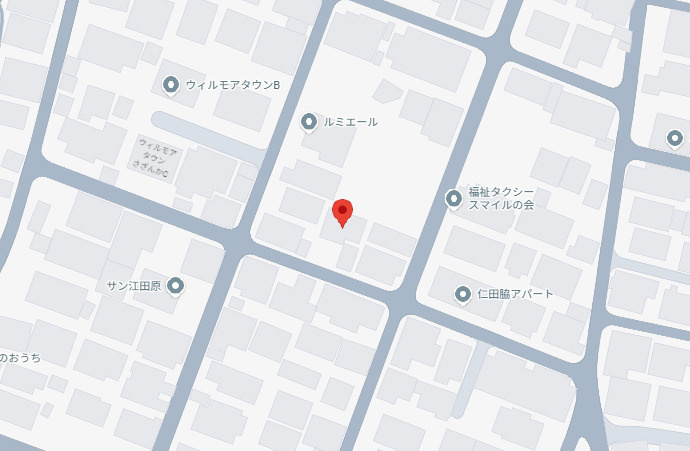 吉村町江田原　売地の地図