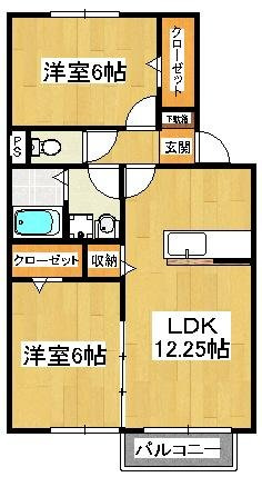 セントアンドリュースＡ棟の間取り