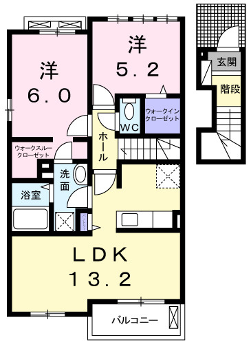 グランハピネス　Ⅲの間取り|間取図
