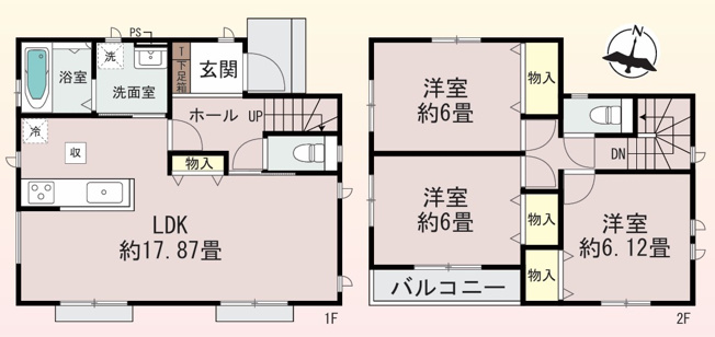 【間取り】 | 海老名市大谷南3丁目 新築戸建 全1棟