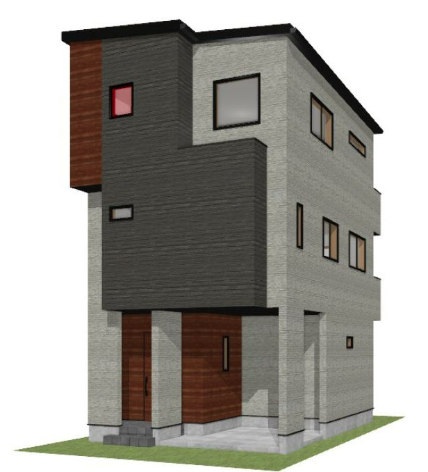 建築条件付き売地／三芳藤久保の外観パース|参考外観パースの様子です