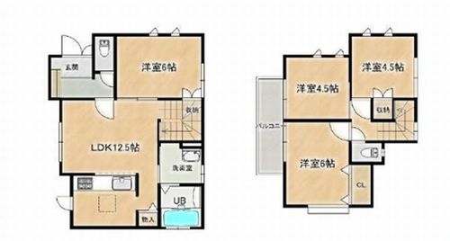 【間取り】 | 【仲介手数料０円】厚木市みはる野1丁目　中古一戸建て | 【仲介手数料０円】厚木市みはる野1丁目　中古一戸建て