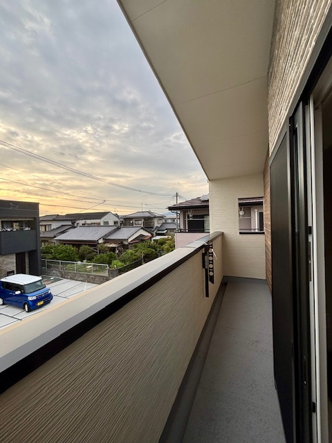 久留米市南4丁目3号地のバルコニー