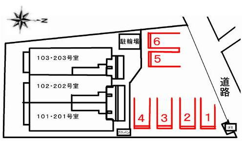 エスポワールの駐車場|駐車場