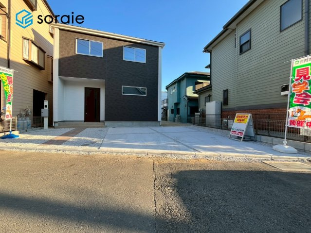 入間市豊岡1期　新築戸建ての前面道路含む現地写真|2/1撮影