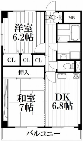【間取り】 | WESTヒルズ新鴻池