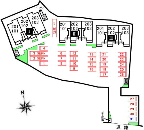 ボヌール・アヴニール　Ⅲの駐車場|駐車場