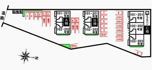 ビサイド・ハイウェイ　Ｃの駐車場|駐車場