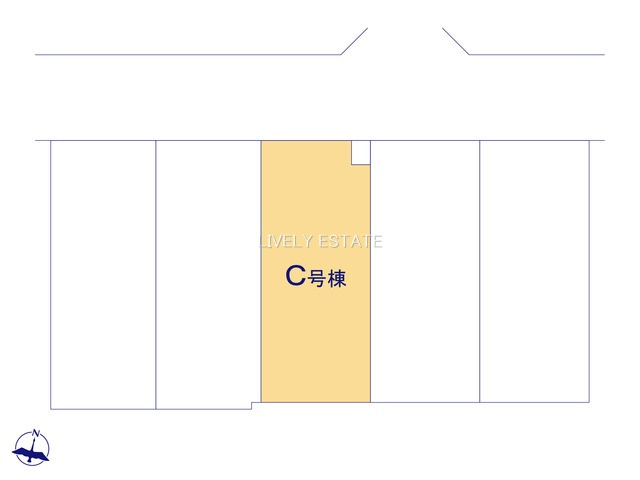 草加市清門2丁目 新築分譲住宅 全5棟 C号棟の区画図