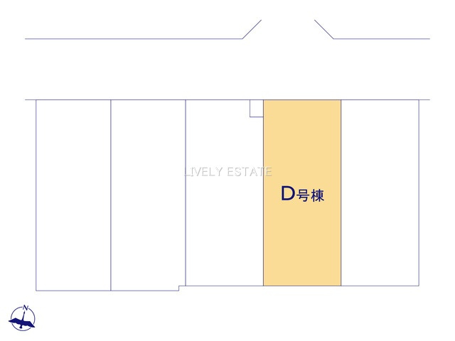 草加市清門2丁目 新築分譲住宅 全5棟 D号棟の区画図