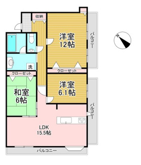 【間取り】 | アーバンタワーネクサス岩国