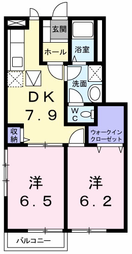ハイム高岡　Ｉの間取り|間取図