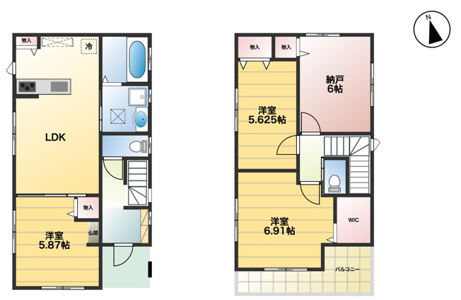 【間取り】 | 北本市石戸宿2丁目　中古戸建