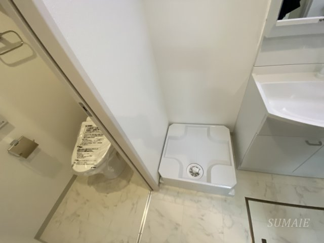 ミューズ新小岩の洗面所|室内洗濯機置き場です☆