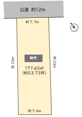 名古屋市天白区焼山2丁目の区画図