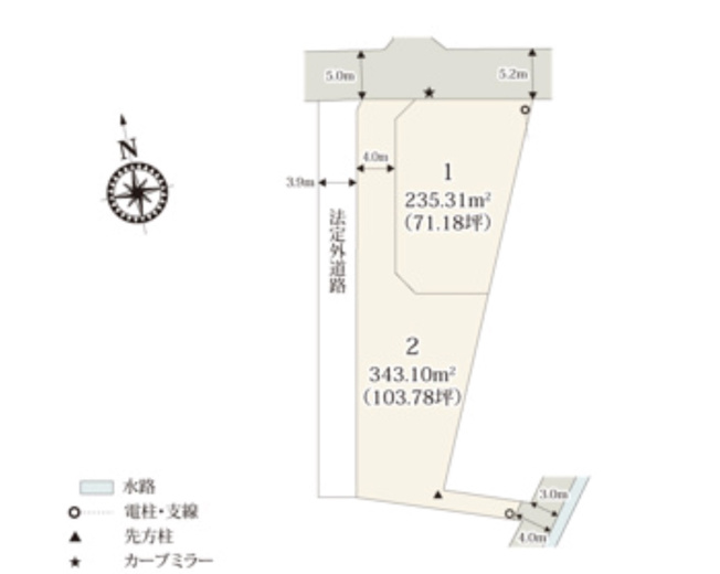 【区画図】 | 児玉郡上里町第58期　ワイウッドコート　新築戸建　全2棟　2号棟
