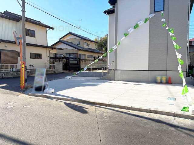 牛久市南18期　新築戸建て　1号棟の駐車場|カースペースは2台お停めいただけます♪