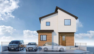 【外観パース】 | 【仲介手数料無料！！】稲城市平尾2丁目　新築戸建て（全1棟）1号棟　7499万円