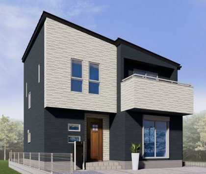 【外観パース】 | 北本市二ツ家3期　GRAFARE DESIGN　新築戸建　全1棟　1号棟 | 2号棟