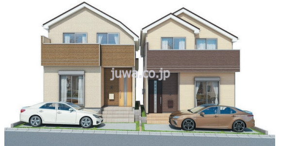 【新築分譲住宅】富士見市羽沢2期の外観パース
