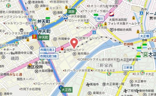 【地図】 | ステイブルコート弁天町