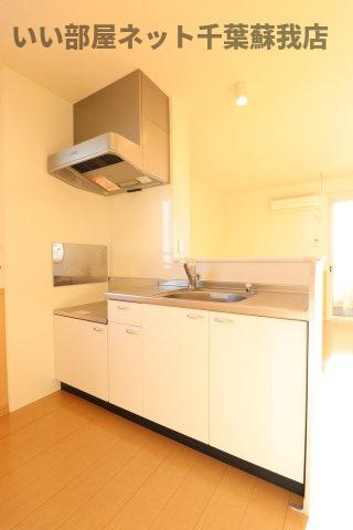 サニーリヴ Bのキッチン|お料理しやすいキッチンです