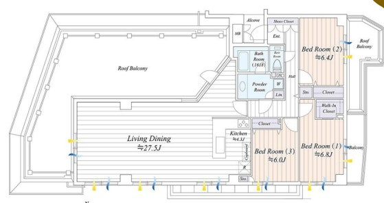 ケルン馬込の間取り