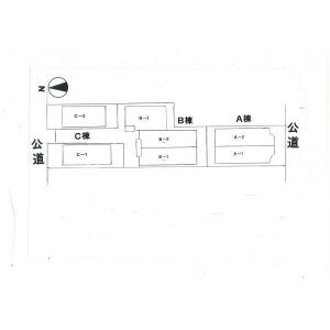 第2楠タウンハウスB-2の区画図