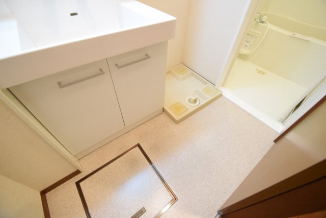 ディアコートの洗面所|室内洗濯機置き場