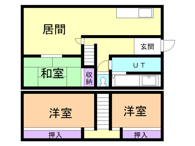 白鳥台２丁目大友借家の間取り