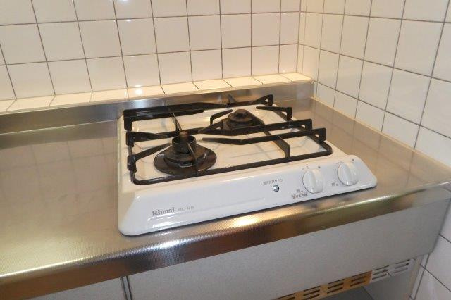 プレッソ・リーヴァⅠのキッチン|2口ガスコンロ
