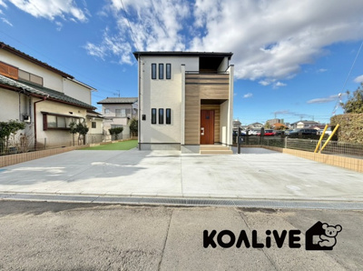 【外観】 | 高崎市双葉町　新築住宅 | 現地ご案内ツアー開催中！早朝やお仕事帰りのご見学にもすぐ対応致します！見学ご予約はコアライブまでお気軽にお問い合わせ下さい！