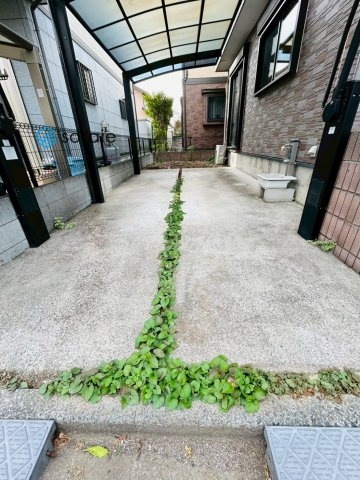 川越市今成1丁目　中古戸建ての前面道路含む現地写真|令和7年11月6日撮影。