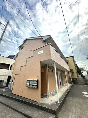 【外観】 | ボヌール | 南武線「中野島」駅まで徒歩3分！通勤通学・お買物にも便利な立地の2階建てアパートです☆駅近のお部屋をお探しの方におすすめ♪