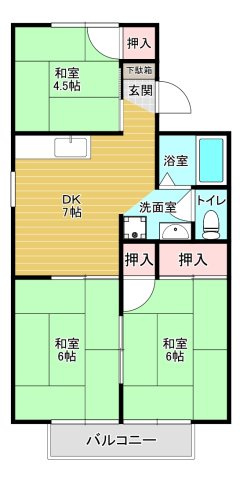 フジハイツの間取り