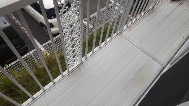 フジハイツのバルコニー