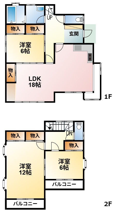 白子町関中古戸建の間取り