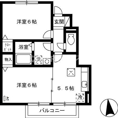 ヴィラ・モナリエールC棟の間取り