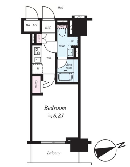 【間取り】 | メインステージ蒲田Ⅴ