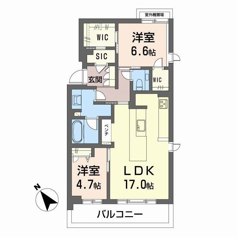 トラピッチェエメラルドの間取り