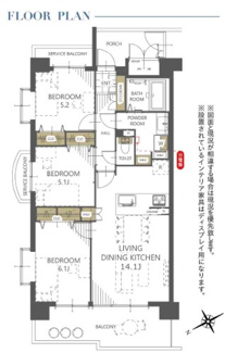 【間取り】 | グラン・コート大久保Ⅱセントラルアベニュー１７１