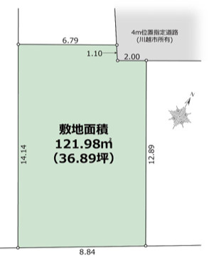 買い物便利な立地ですの土地図|不動産売却相談賜ります