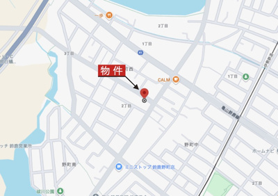 【地図】 | 鈴鹿市野町西2丁目《1号棟》 | 広域Map