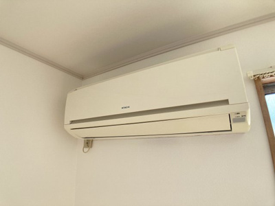 【設備】 | 浜添アパート北棟 | エアコンは１Fにも２Fにも完備してます