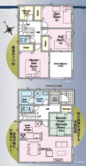 【間取り】 | 吉成南町　新築建売②号棟