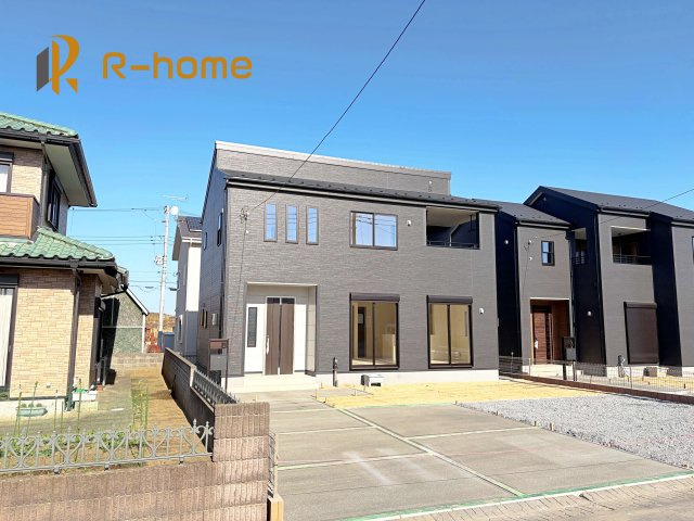 ひたちなか市阿字ヶ浦町5期　新築戸建て　1号棟の外観|ご予約を頂ければ、『平日』はもちろん『早朝』や『夜間』もご見学可能です♪お気軽にお申し付けください♪