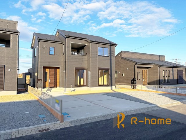 ひたちなか市阿字ヶ浦町5期　新築戸建て　2号棟の外観|ご予約を頂ければ、『平日』はもちろん『早朝』や『夜間』もご見学可能です♪お気軽にお申し付けください♪