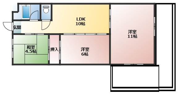 信濃ハイツの間取り